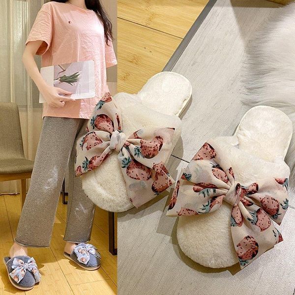 home slippers women winter warm shoes woman slip on slides female flower bow knot faux fur plus size, Black
home slippers women winter warm shoes woman slip on slides female flower bow knot faux fur plus size, Black