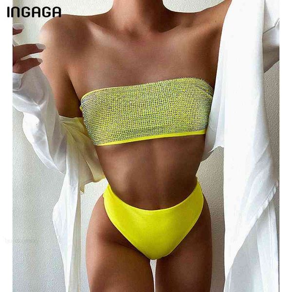 solid bikinis 2021 swimsuits waist swimwear women ingaga shiny bathing bandeau suits high cut bathers biquini bikini set, White;black
solid bikinis 2021 swimsuits waist swimwear women ingaga shiny bathing bandeau suits high cut bathers biquini bikini set, White;black