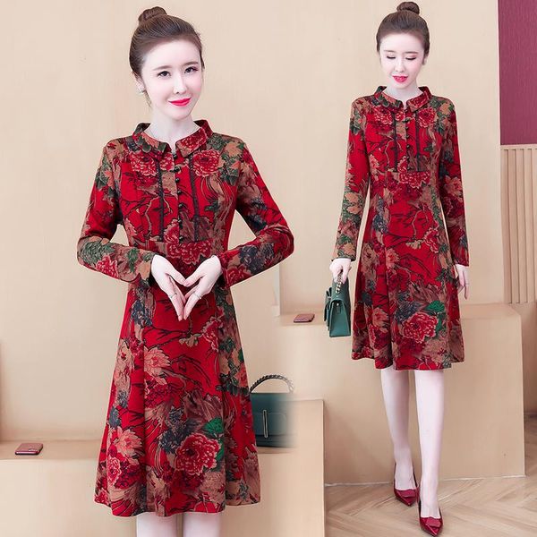 womens plus size l-5xl dress xxl xxxl 3xl xxxxl 4xl autumn winter printed floral slim casual loose party blouses blusas dresses, Black;gray
womens plus size l-5xl dress xxl xxxl 3xl xxxxl 4xl autumn winter printed floral slim casual loose party blouses blusas dresses, Black;gray