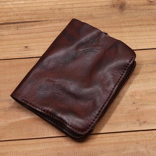 genuine leather men wallet male vintage retro short small trifold purse carteria masculina with card holder zipper coin pocket wallets, Red;black
genuine leather men wallet male vintage retro short small trifold purse carteria masculina with card holder zipper coin pocket wallets, Red;black