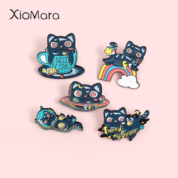pins, brooches space astronaut cats planet rainbow enamel pins fashion cartoon lapel badges wholesale jewelry gifts for friends, Gray
pins, brooches space astronaut cats planet rainbow enamel pins fashion cartoon lapel badges wholesale jewelry gifts for friends, Gray