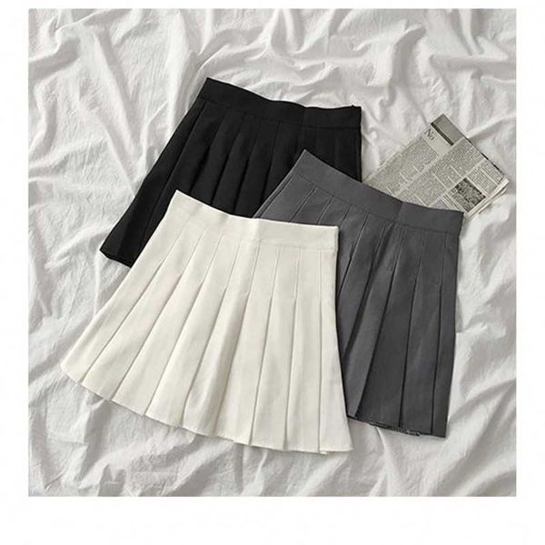 black pleated mini tutu skirt women korean version of jupe taille haute plaid a word college style lattice short 210601
black pleated mini tutu skirt women korean version of jupe taille haute plaid a word college style lattice short 210601