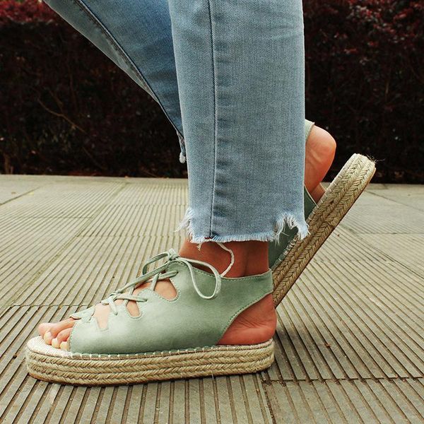 sandals summer bandage wedge espadrilles women open toe gladiator casual lace up platform mujer, Black
sandals summer bandage wedge espadrilles women open toe gladiator casual lace up platform mujer, Black