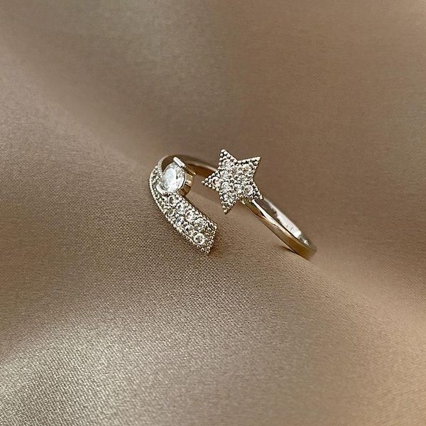 cluster rings 2021 fashion women crystal trendy five pointed star adjustable ring metal jewelry gifts, Golden;silver
cluster rings 2021 fashion women crystal trendy five pointed star adjustable ring metal jewelry gifts, Golden;silver