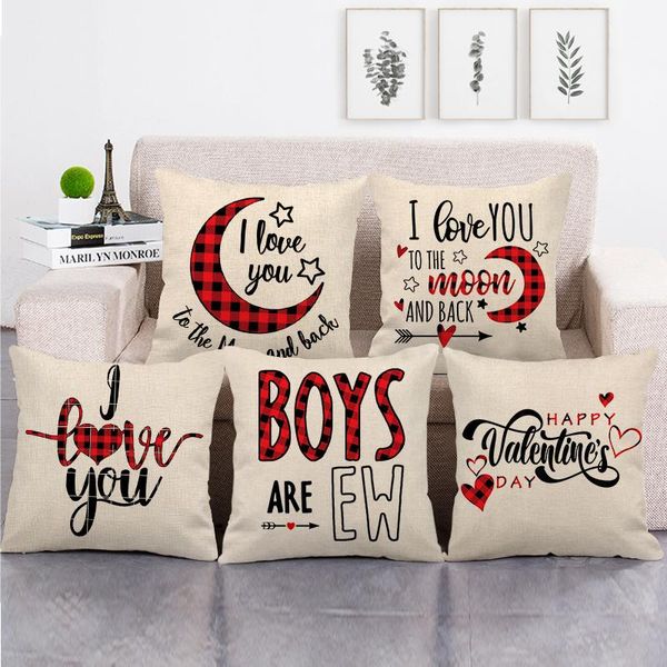 cushion/decorative pillow valentine's day pillowcase cushion cover sofa car letters linen square decorative covers 45x45cm home wedding
cushion/decorative pillow valentine's day pillowcase cushion cover sofa car letters linen square decorative covers 45x45cm home wedding