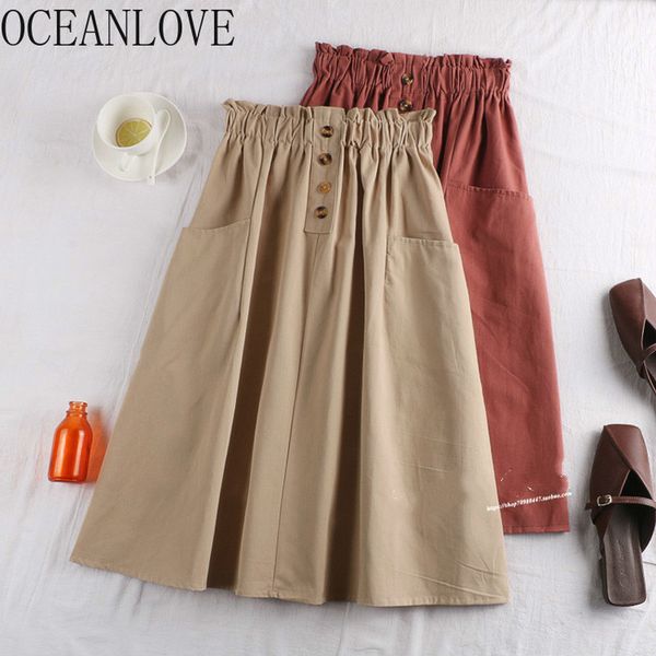 skirt soid elastic high waist all match student casual faldas spring summer chic a-line long skirts women 15946 210415, Black
skirt soid elastic high waist all match student casual faldas spring summer chic a-line long skirts women 15946 210415, Black
