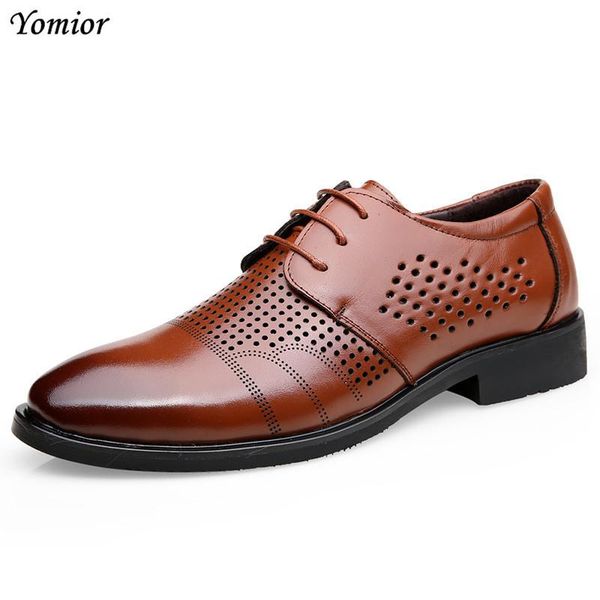 dress shoes yomior brand classic leather man toe pointed oxfords lace up wedding party mens summer breathable formal, Black
dress shoes yomior brand classic leather man toe pointed oxfords lace up wedding party mens summer breathable formal, Black