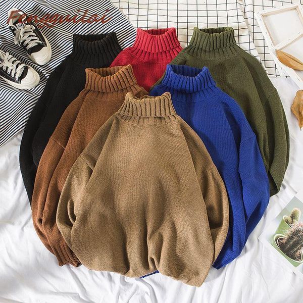 men's sweaters 2021 warm turtleneck sweater men fashion solid knitted mens casual slim pullover male double collar, White;black
men's sweaters 2021 warm turtleneck sweater men fashion solid knitted mens casual slim pullover male double collar, White;black