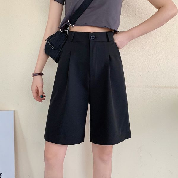 plus size s- women all-match straight loose solid fashion high waist casual streetwear wide leg femme chic shorts 210421, White;black
plus size s- women all-match straight loose solid fashion high waist casual streetwear wide leg femme chic shorts 210421, White;black