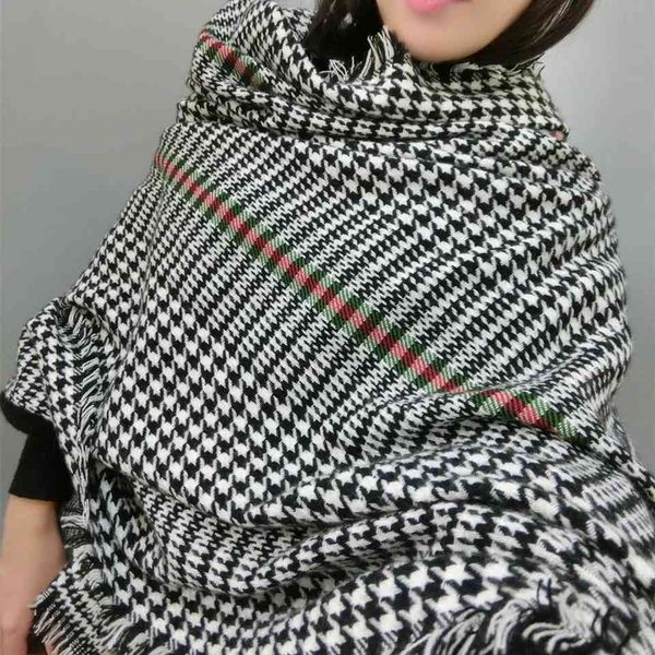 winter two color thousand bird plaid scarf women's winter street style imitation cashmere thickened scarf, Blue;black
winter two color thousand bird plaid scarf women's winter street style imitation cashmere thickened scarf, Blue;black