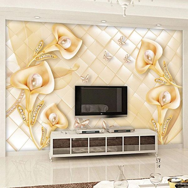 wallpapers custom po wallpaper 3d golden jewelry flower diamond lattice living room sofa tv background wall decoration mural de parede
wallpapers custom po wallpaper 3d golden jewelry flower diamond lattice living room sofa tv background wall decoration mural de parede