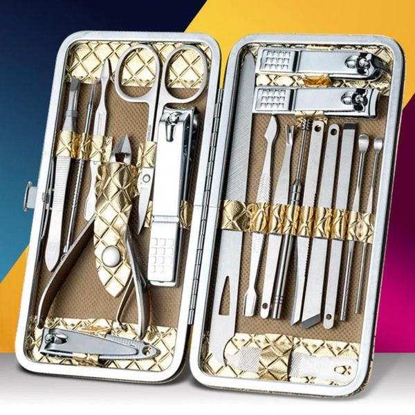 19pcs/set metal nail toe clippers manicure trimmer face hand care pedicure professional art tools kits
19pcs/set metal nail toe clippers manicure trimmer face hand care pedicure professional art tools kits