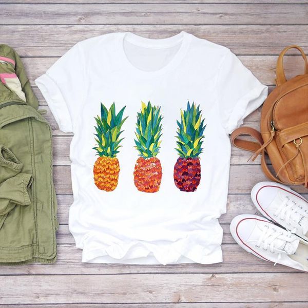 men summer pineapple watercolor beach cute fruit camisas ladies mens graphic female tee, White;black
men summer pineapple watercolor beach cute fruit camisas ladies mens graphic female tee, White;black