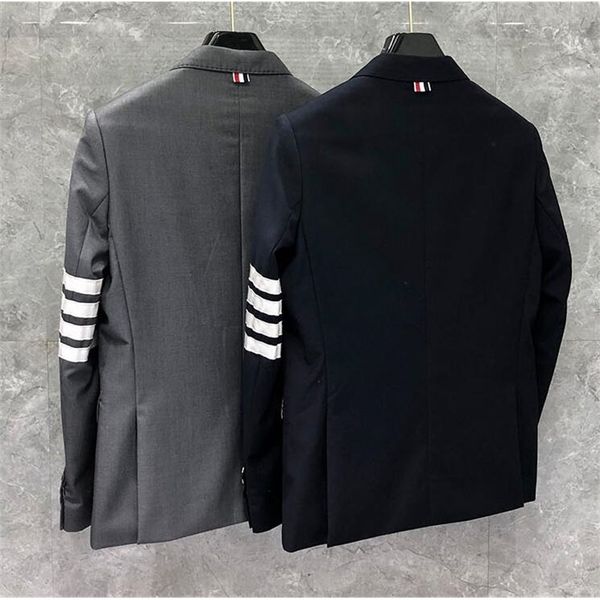 jackets fashion tb thom brand formal blazer men british casual suit men's jacket spring autumn single breasted striped wool coat 9a50, Black;brown
jackets fashion tb thom brand formal blazer men british casual suit men's jacket spring autumn single breasted striped wool coat 9a50, Black;brown