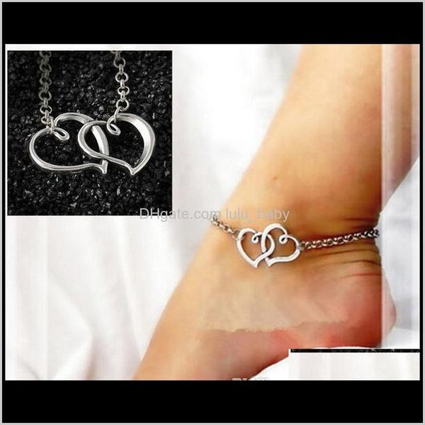 anklets drop delivery 2021 europe and the united states jewelry simple fashion double heart shape anklet mtbyf, Red;blue
anklets drop delivery 2021 europe and the united states jewelry simple fashion double heart shape anklet mtbyf, Red;blue
