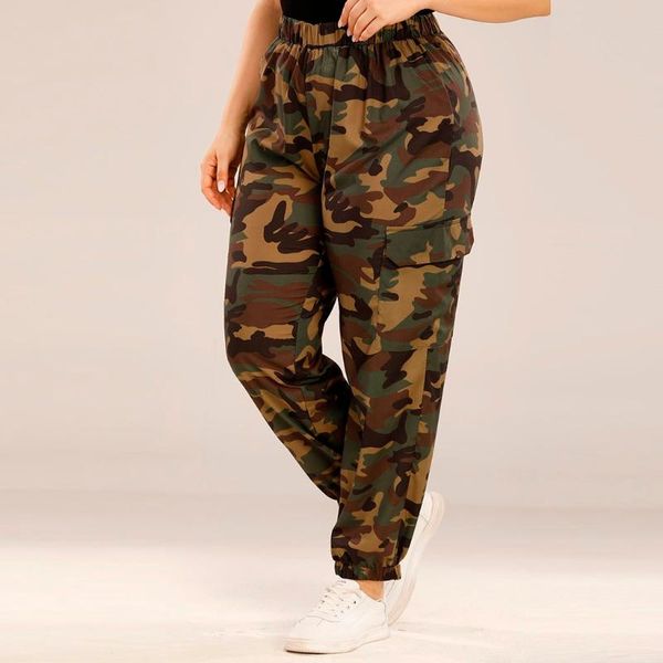 women's pants & capris plus size women high waist camouflage joggers trousers ladies casual camo cargo female ployester elastic, Black;white
women's pants & capris plus size women high waist camouflage joggers trousers ladies casual camo cargo female ployester elastic, Black;white