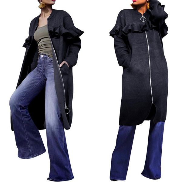 women's trench coats 2021 fashion solid stringy selvedge long coat front zipper autumn full sleeve pocket s-3xl women black blue casual, Tan;black
women's trench coats 2021 fashion solid stringy selvedge long coat front zipper autumn full sleeve pocket s-3xl women black blue casual, Tan;black