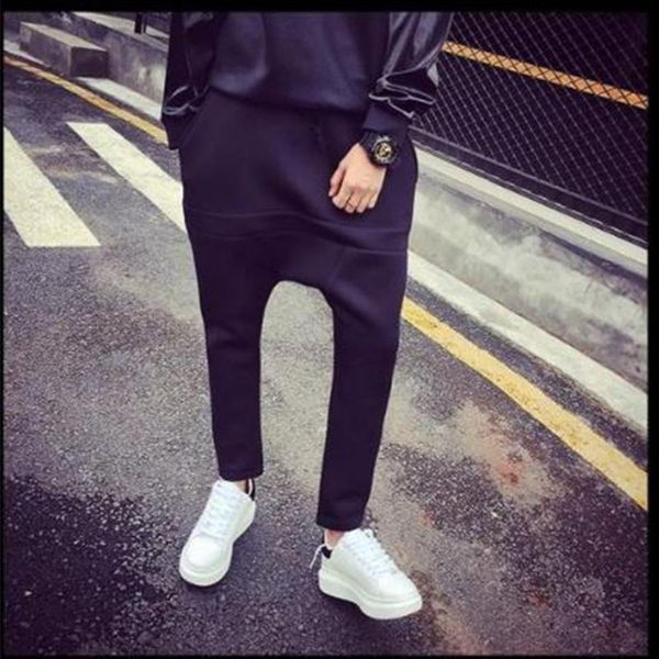 men's pants spring and autumn casual sports crotch small leg hip hop large size harem, Black
men's pants spring and autumn casual sports crotch small leg hip hop large size harem, Black