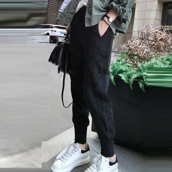 women's pants & capris spring women black cargo hip hop sashes trousers harajuku joggers high waist overalls loose casual pants#35, Black;white
women's pants & capris spring women black cargo hip hop sashes trousers harajuku joggers high waist overalls loose casual pants#35, Black;white