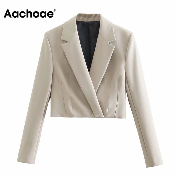 aachoae fashion women solid color cropped blazer long sleeve streetwear jacket coat office ladies notched collar outerwear 210413, White;black
aachoae fashion women solid color cropped blazer long sleeve streetwear jacket coat office ladies notched collar outerwear 210413, White;black