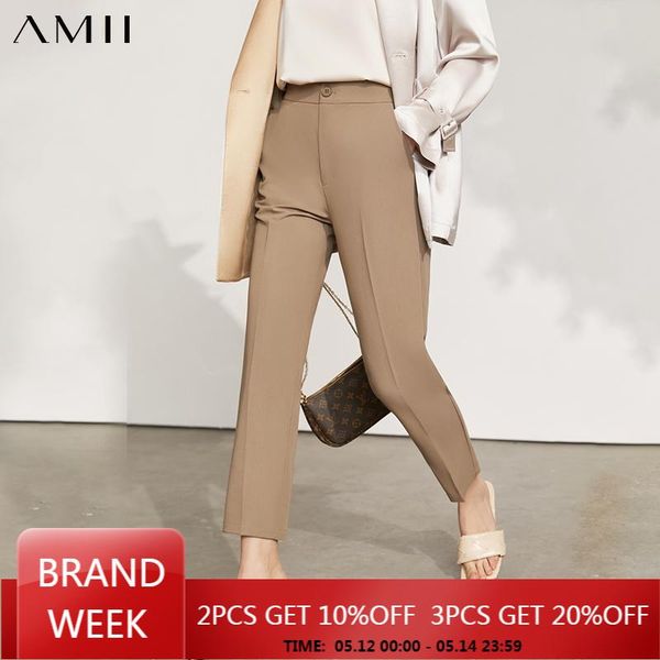 amii minimalism summer women's pants offical lady solid high waist straight ankel-length suit 12140445 & capris, Black;white
amii minimalism summer women's pants offical lady solid high waist straight ankel-length suit 12140445 & capris, Black;white