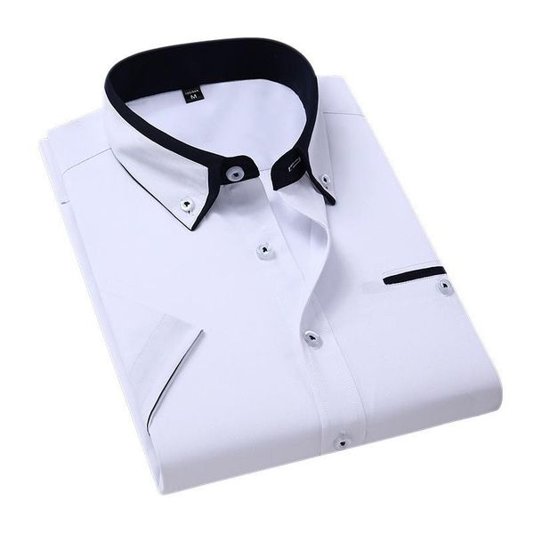 arrival man shirt men summer short sleeved fashion causal slim fit weeding male brand clothes men's casual shirts, White;black
arrival man shirt men summer short sleeved fashion causal slim fit weeding male brand clothes men's casual shirts, White;black
