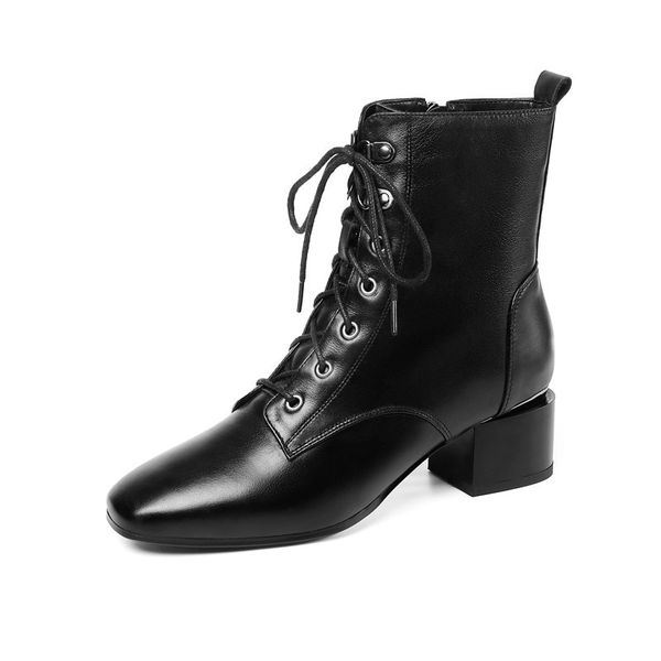 asumer arrival of genuine leather female toe square foot lace up zip winter boots med heels dress ladies'shoes, Black
asumer arrival of genuine leather female toe square foot lace up zip winter boots med heels dress ladies'shoes, Black
