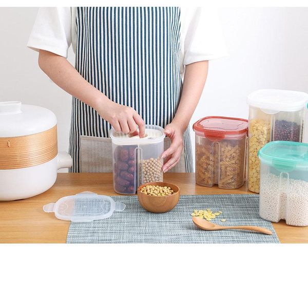 storage bottles & jars food grade sealed tank household kitchen grain box transparent grid fresh-keeping
storage bottles & jars food grade sealed tank household kitchen grain box transparent grid fresh-keeping