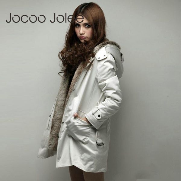 women's jackets jocoo jolee women winter jacket 2021 casual ladies basic coat warm hooded faux fur slim feminina long sleeve parkas, Black;brown
women's jackets jocoo jolee women winter jacket 2021 casual ladies basic coat warm hooded faux fur slim feminina long sleeve parkas, Black;brown