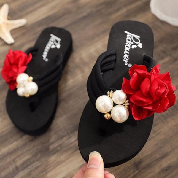 slipper flower girl flat flip flops summer beach pearl slippers clip toe non-slip child sandals women zapatos slides s633, Black;grey
slipper flower girl flat flip flops summer beach pearl slippers clip toe non-slip child sandals women zapatos slides s633, Black;grey