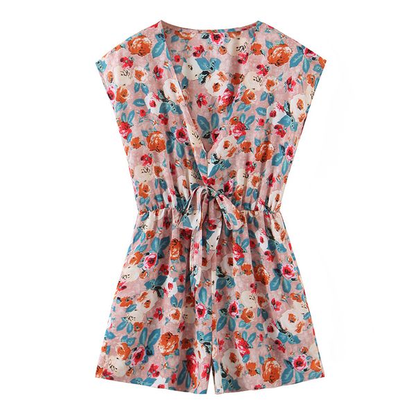 v-neck floral print women romper short sleeve bow sash female playsuit jumpsuit holiday summer ladies overalls 210430, Black;white
v-neck floral print women romper short sleeve bow sash female playsuit jumpsuit holiday summer ladies overalls 210430, Black;white
