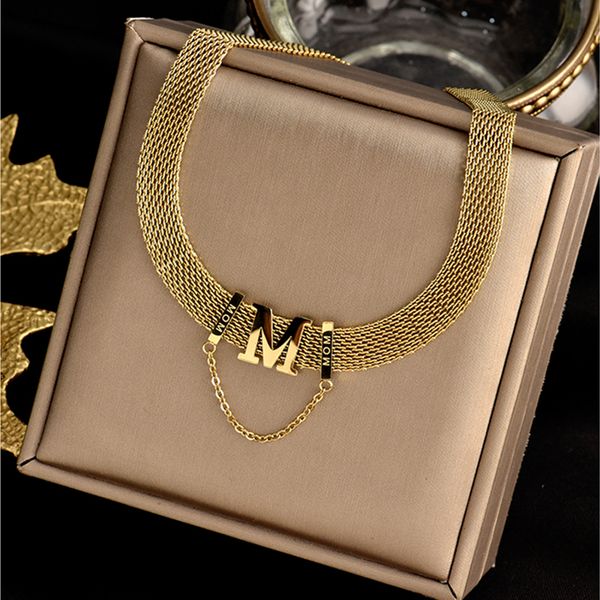xiyanike 316l stainless steel wide gold color letter necklaces charms simple chain choker necklaces 2021 fashion girl's jewelry, Silver
xiyanike 316l stainless steel wide gold color letter necklaces charms simple chain choker necklaces 2021 fashion girl's jewelry, Silver