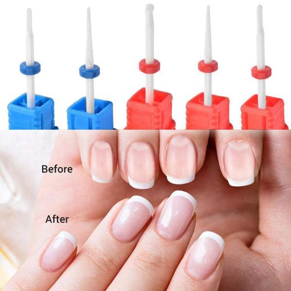 nail art equipment 5 type manicure ceramic milling cutter drill bits machine files tools, Silver
nail art equipment 5 type manicure ceramic milling cutter drill bits machine files tools, Silver