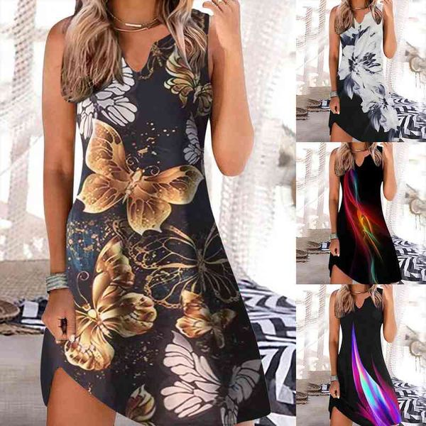 women beach dress floral v neck sundress sleeveless casual loose tank dress fashion daily seaside, Black;gray
women beach dress floral v neck sundress sleeveless casual loose tank dress fashion daily seaside, Black;gray