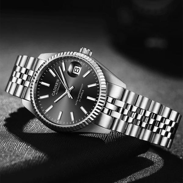 men's watches automatic wristwatch seagull movement men mechanical watch waterproof relogio masculino wristwatches, Slivery;brown
men's watches automatic wristwatch seagull movement men mechanical watch waterproof relogio masculino wristwatches, Slivery;brown