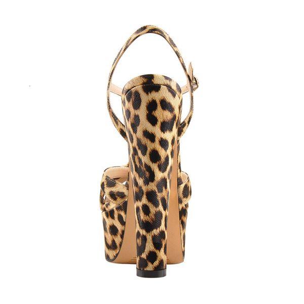 sandals women's platform block thick 16cm ankle strap leopard print party sandals for summer, Black
sandals women's platform block thick 16cm ankle strap leopard print party sandals for summer, Black