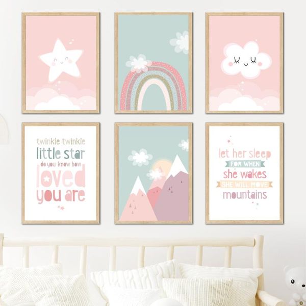 paintings lovely mountain star cloud rainbow wall art canvas painting cartoon nordic posters and prints pictures baby kids room decor
paintings lovely mountain star cloud rainbow wall art canvas painting cartoon nordic posters and prints pictures baby kids room decor
