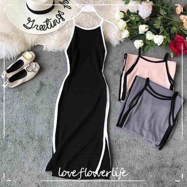 women spaghetti strap dresses split side slim sleeveless knitted dress ladies sleeveless bodycon bottoming dress vestidos 210521, Black;gray
women spaghetti strap dresses split side slim sleeveless knitted dress ladies sleeveless bodycon bottoming dress vestidos 210521, Black;gray