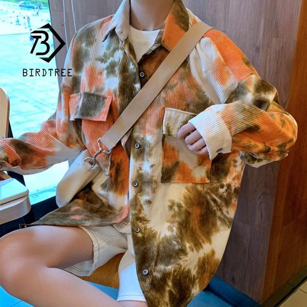 spring women tie dye corduroy jacket oversize batwing sleeve button up pockets bf style autumn loose outwear t090011f women's jackets, Black;brown
spring women tie dye corduroy jacket oversize batwing sleeve button up pockets bf style autumn loose outwear t090011f women's jackets, Black;brown