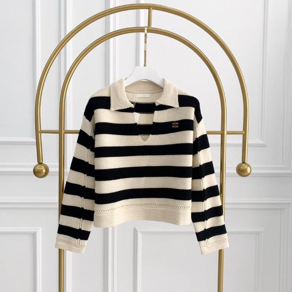 women's knits & tees v-neck simple pullover lapel stripe sweater loose outer wear lazy wool, White
women's knits & tees v-neck simple pullover lapel stripe sweater loose outer wear lazy wool, White