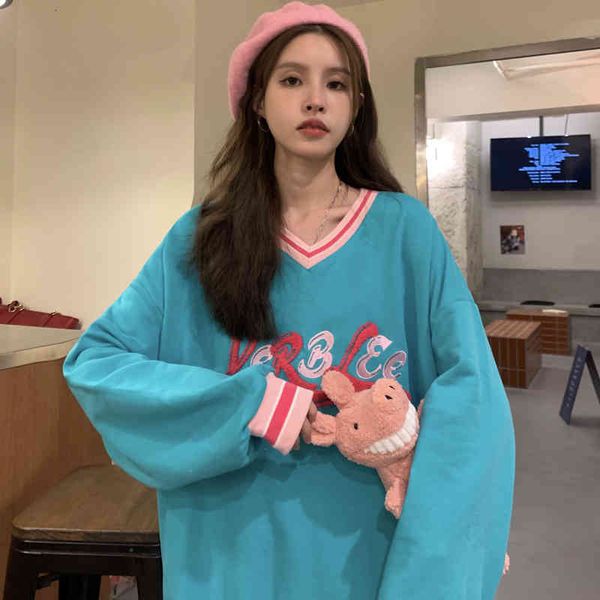 women hoodie sweatshirt spring autumn long sleeve s thin loose v-neck oversize pullovers harajuku s, Black
women hoodie sweatshirt spring autumn long sleeve s thin loose v-neck oversize pullovers harajuku s, Black