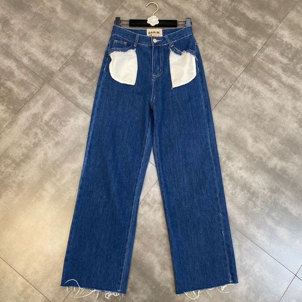 women's jeans zcsmll summer autumn contrast color flared pockets decoration wide trouser legs loose big size women 2021 tide, Blue
women's jeans zcsmll summer autumn contrast color flared pockets decoration wide trouser legs loose big size women 2021 tide, Blue