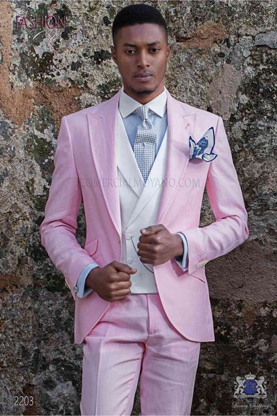men's suits & blazers style groomsmen pink groom tuxedos peak lapel men wedding man bridegroom (jacket + pants vest ) l130 ktnd, White;black
men's suits & blazers style groomsmen pink groom tuxedos peak lapel men wedding man bridegroom (jacket + pants vest ) l130 ktnd, White;black