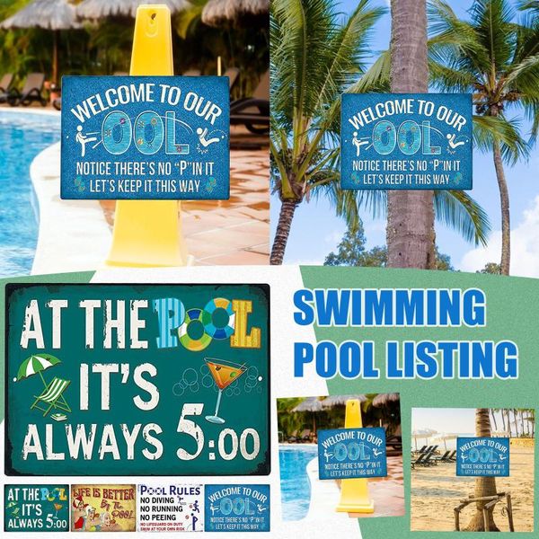 pool & accessories tub rules backyard decoration 12" x 18" metal sign indoor/outdoor decor swimming
pool & accessories tub rules backyard decoration 12" x 18" metal sign indoor/outdoor decor swimming
