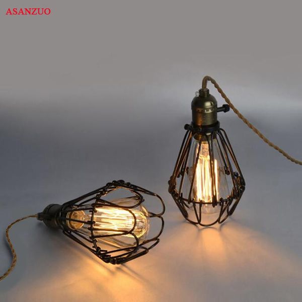 pendant lamps american retro industrial iron cage art black bronze wall lights restaurant bar hanging lamp decoration
pendant lamps american retro industrial iron cage art black bronze wall lights restaurant bar hanging lamp decoration