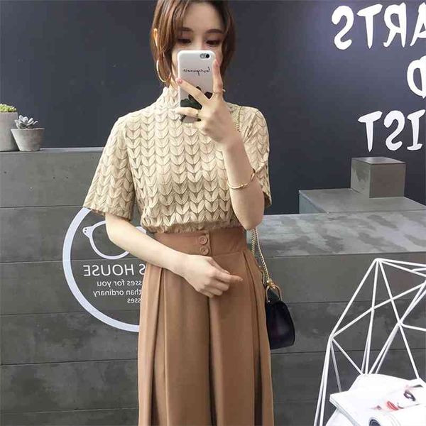 women's summer short-sleeved blouse retro lace bottoming shirt stand-up collar chiffon gx213 210507, White
women's summer short-sleeved blouse retro lace bottoming shirt stand-up collar chiffon gx213 210507, White