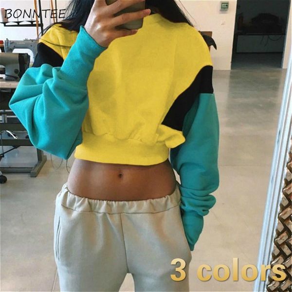 women's hoodies & sweatshirts women korean style aesthetic spring patchwork leisure fashion clothes cropped ins feminino all-match work, Black
women's hoodies & sweatshirts women korean style aesthetic spring patchwork leisure fashion clothes cropped ins feminino all-match work, Black