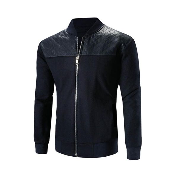 men's jackets nice fashion jacket men autumn winter stand neck patchwork coat zipper outwear warm windbreaker male #1726, Black;brown
men's jackets nice fashion jacket men autumn winter stand neck patchwork coat zipper outwear warm windbreaker male #1726, Black;brown