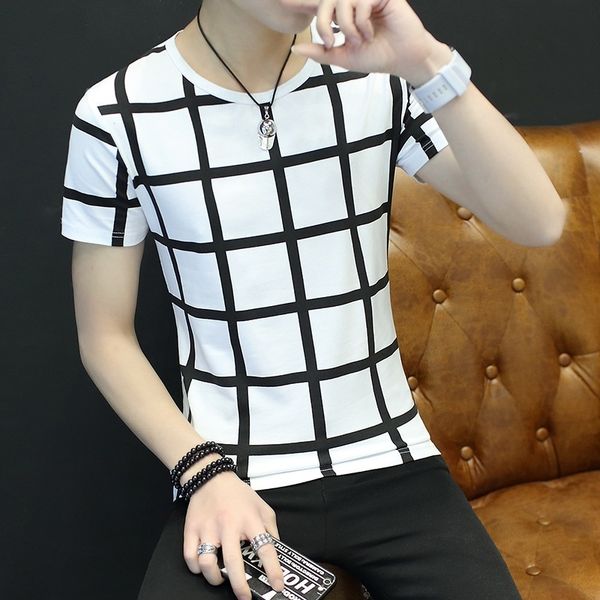 summer short-sleeved t-shirts, half-sleeves, korean fashion, clothes, students' personality men's t shirts for men, White;black
summer short-sleeved t-shirts, half-sleeves, korean fashion, clothes, students' personality men's t shirts for men, White;black