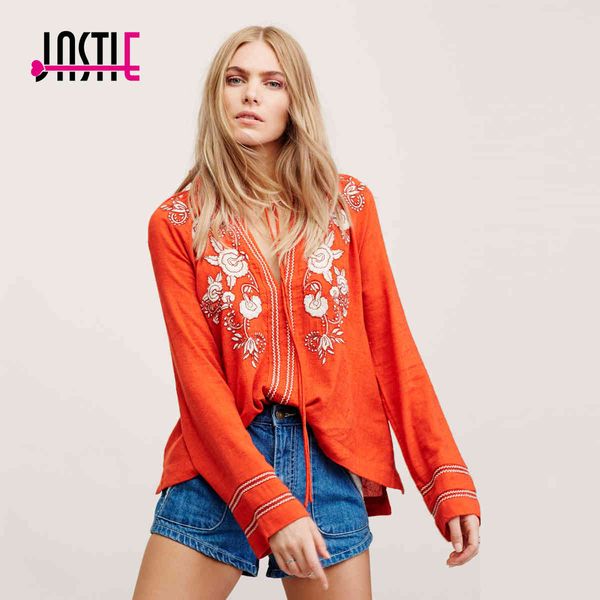 jastie vintage embroidery v-neck boho high low hem women shirt long sleeve blouse casual chic blusa blouses 210419, White
jastie vintage embroidery v-neck boho high low hem women shirt long sleeve blouse casual chic blusa blouses 210419, White
